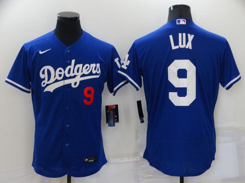 Men Los Angeles Dodgers 9 Lux Blue Elite 2022 Nike MLB Jersey